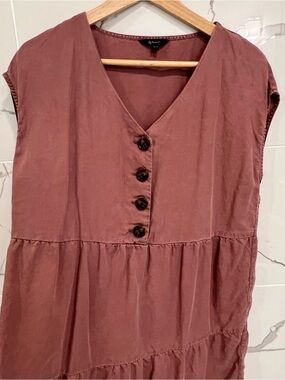 Reitmans Mauve Sleeveless V-Neck Dress Soft Material Fits Size Small Size 2